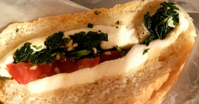 The MKT – Mozzarella, Kale & Tomato Sandwich