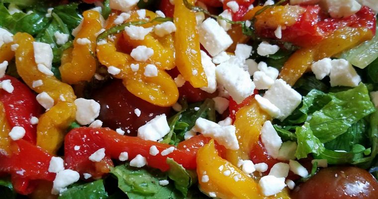 Roasted Pepper and Tomato Salad